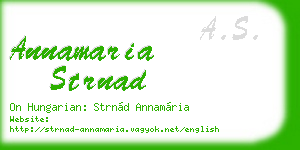 annamaria strnad business card